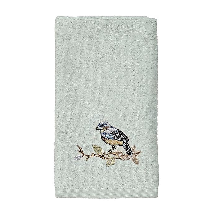 slide 1 of 1, Avanti Love Cottage Fingertip Towel - Aqua, 1 ct