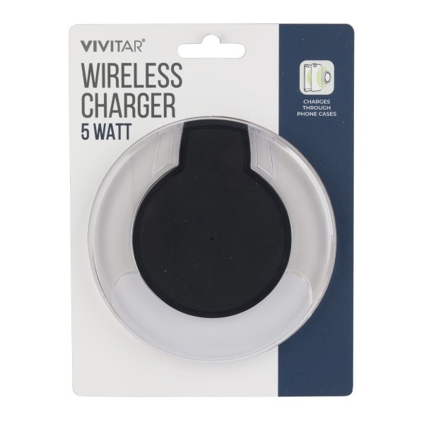 slide 1 of 2, Vivitar Wireless Charger Pad, White, Nil7001-Noc-Stk-24, 1 ct