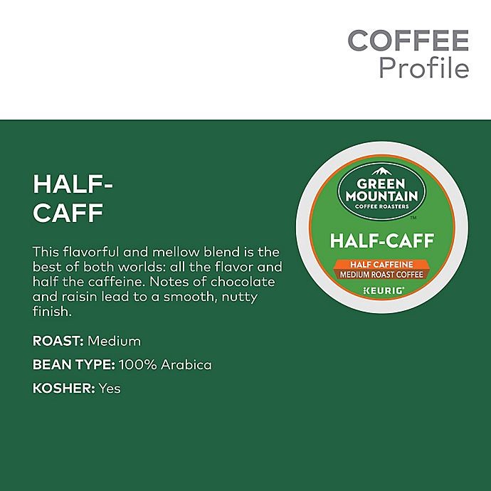 slide 4 of 8, Green Mountain Coffee Roasters Half-Caff Medium Roast Coffee Value Pack 48 - 0.33 oz K-Cup Pods, 48 ct