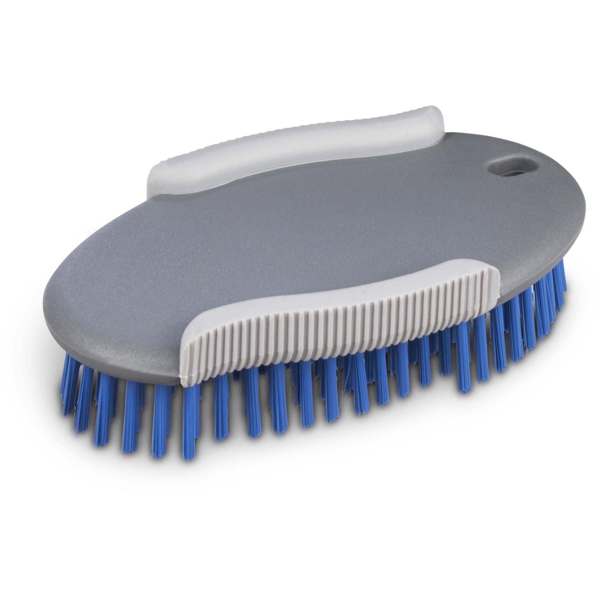 slide 1 of 1, Well & Good Blue Oval Bristle Dog Brush, 1 ct