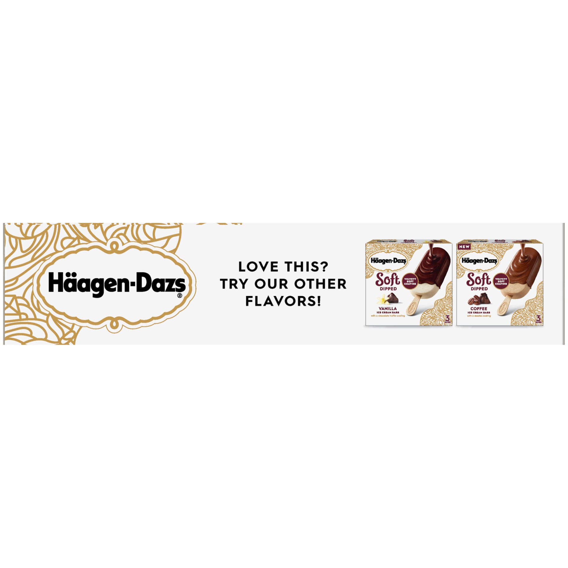 slide 6 of 7, Häagen-Dazs Soft Dipped Caramel Ice Cream Bars, 3.1 ct
