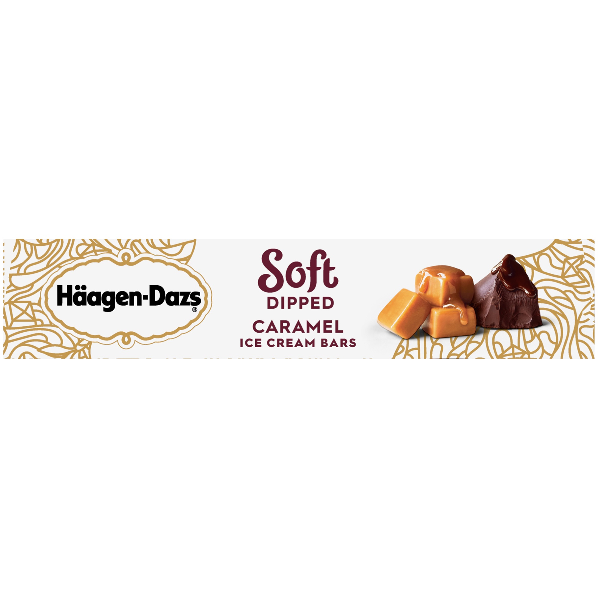 slide 7 of 7, Häagen-Dazs Soft Dipped Caramel Ice Cream Bars, 3.1 ct