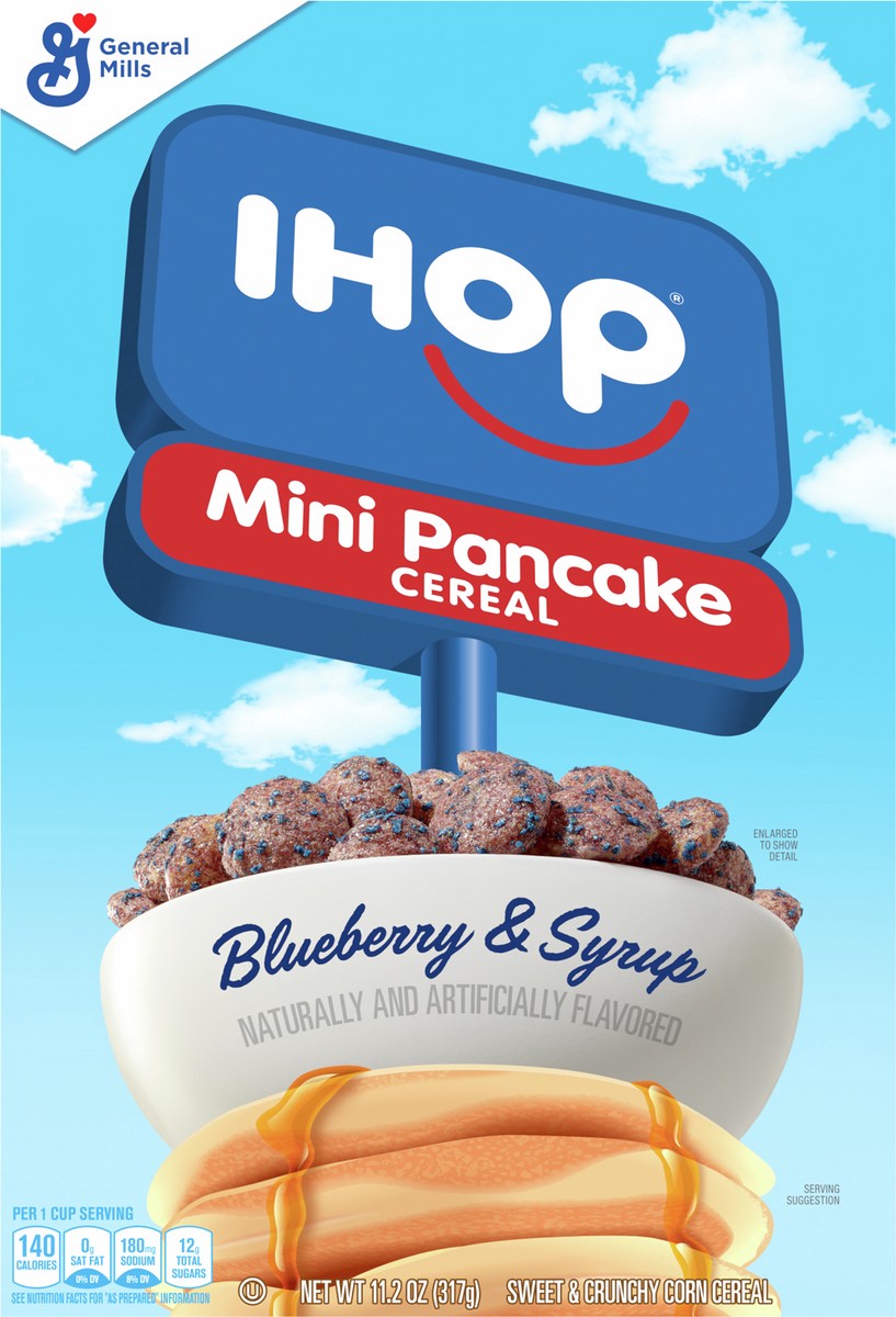 slide 6 of 9, IHOP Blueberry and Syrup Flavored Breakfast Cereal, 11.2 OZ, 11.2 oz
