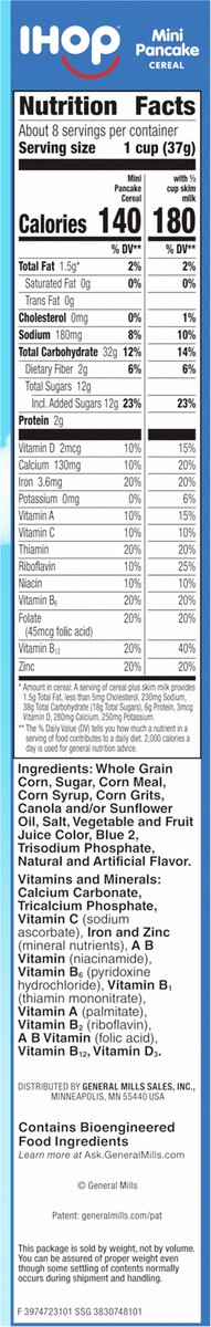 slide 8 of 9, IHOP Blueberry and Syrup Flavored Breakfast Cereal, 11.2 OZ, 11.2 oz