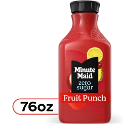 Minute Maid Zero Sugar Fruit Punch Bottle, 76 fl oz