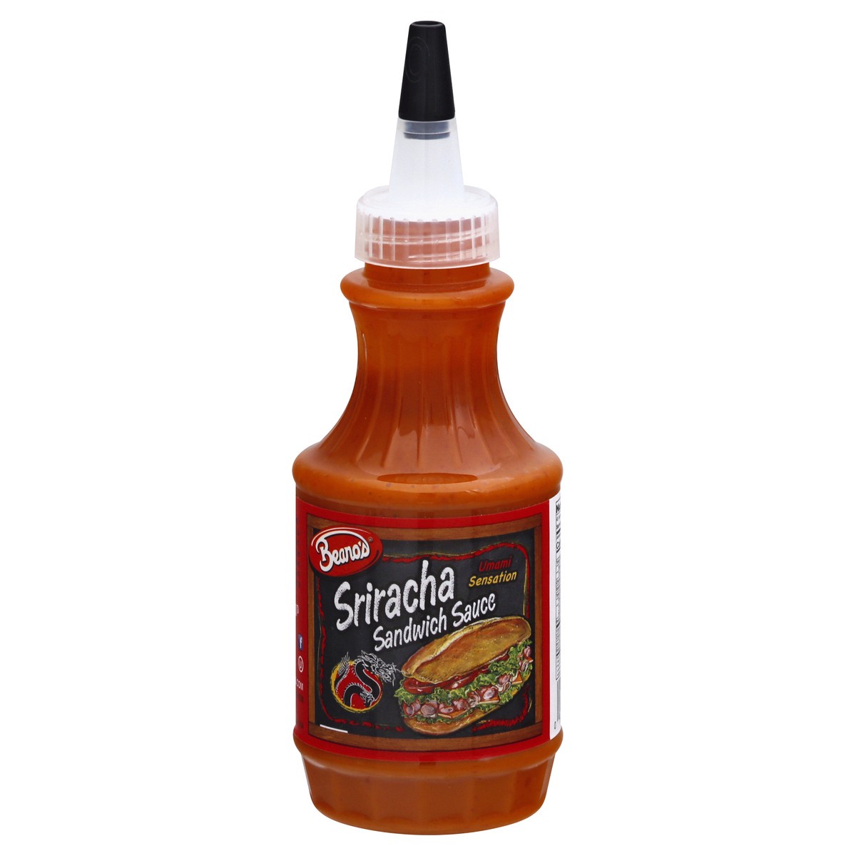 slide 1 of 2, Beano's Sriracha Sandwich Sauce 8 oz, 8 oz