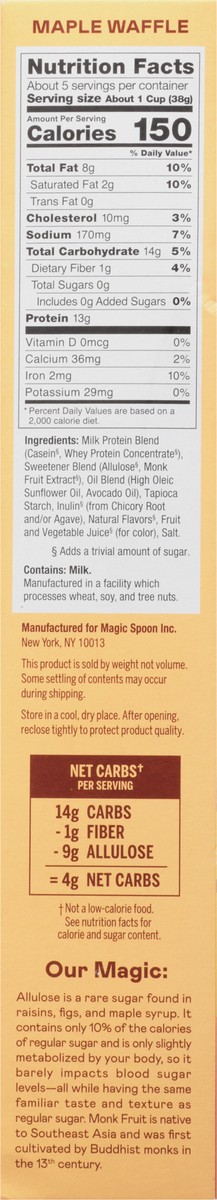slide 2 of 9, Magic Spoon Grain-free Maple Waffle Cereal, 7 oz