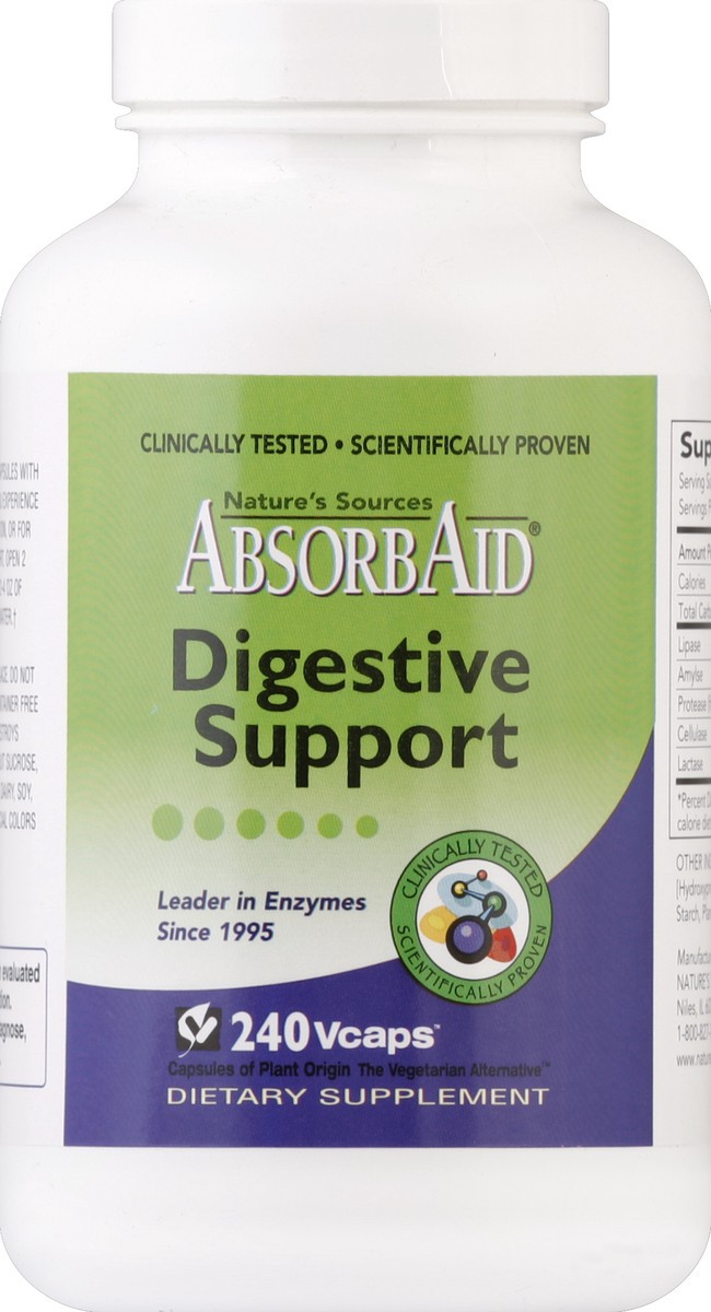 slide 1 of 3, AbsorbAid Digestive Support 240 ea, 240 ct