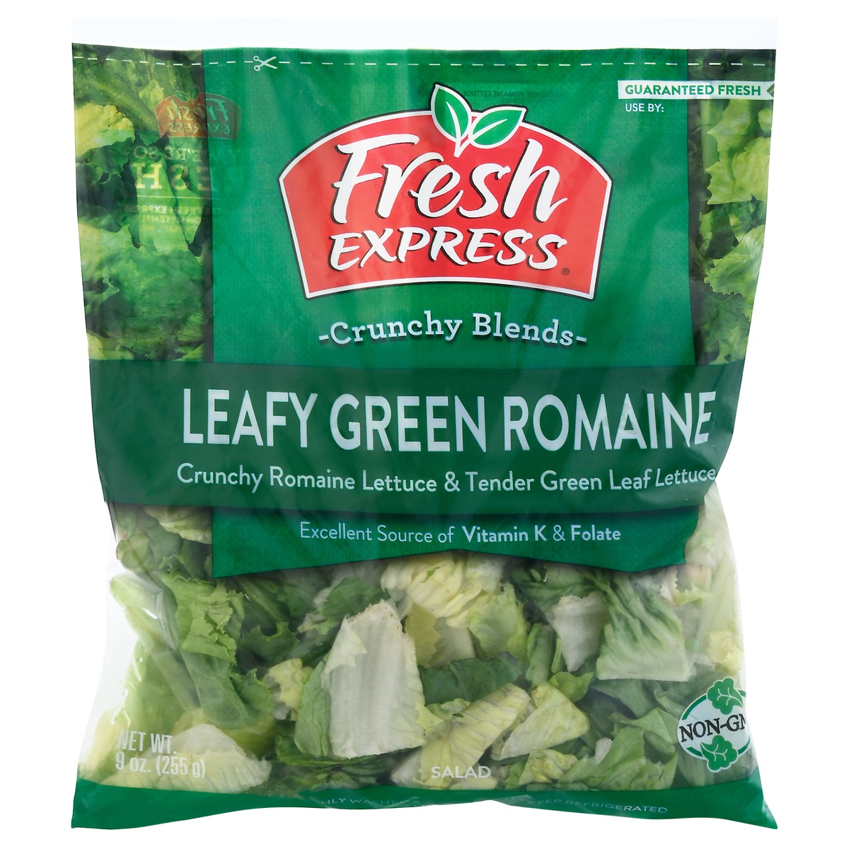 slide 1 of 1, Fresh Express Leafy Green Romaine Lettuce, 9 oz
