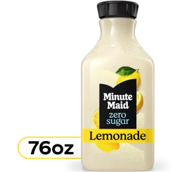Minute Maid Zero Sugar Lemonade Bottle, 76 fl oz