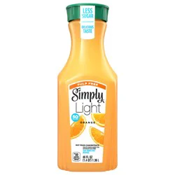 Simply Light Orange Pulp Free Orange Juice, 46 fl oz Bottle
