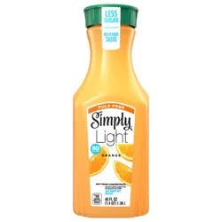Simply Light Orange Pulp Free Orange Juice, 46 fl oz Bottle