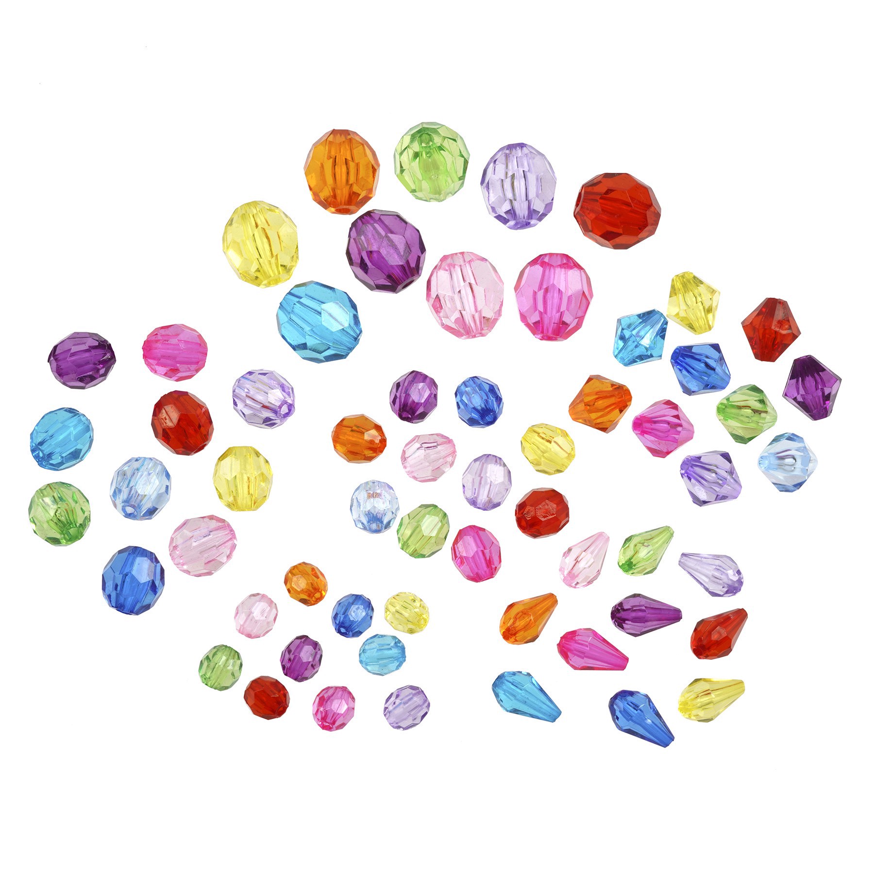 slide 2 of 2, 1lb. Multicolor Faceted Beads By Creatology, 1 kg