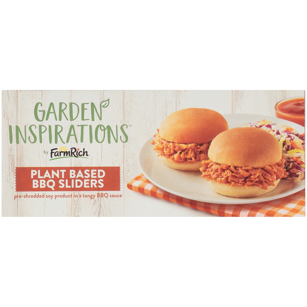 slide 9 of 9, Garden Inspirations by Farm Rich Plant Based BBQ Sliders 6 ct Box, 6 ct; 2.45 oz
