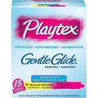 slide 1 of 2, Playtex Super Absorbency Gentle Glide Fresh Scent Tampons, 18 ct