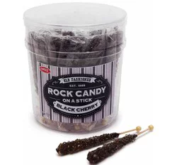 Rock Candy On A Stick Jar - Black Cherry