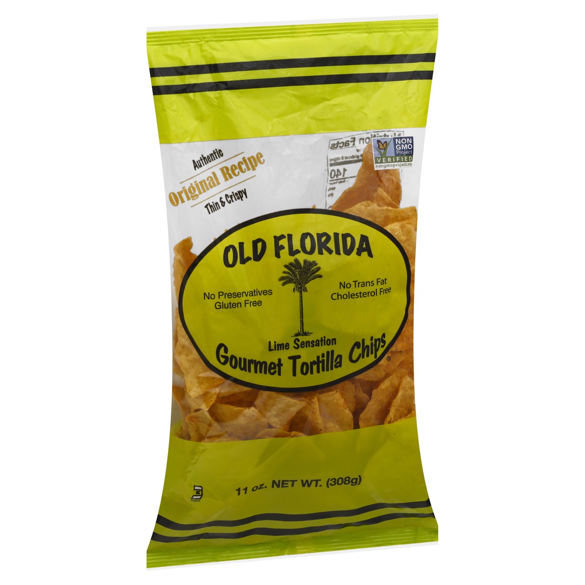 slide 8 of 9, Old Florida Gourmet Products Thin & Crispy Lime Sensation Tortilla Chips 11 oz, 11 oz