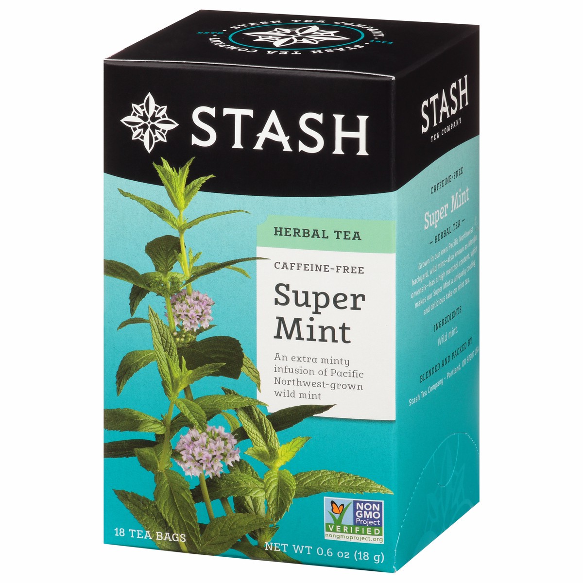 slide 3 of 9, Stash Caffeine-Free Tea Bags Super Mint Herbal Tea 18 ea, 18 ct