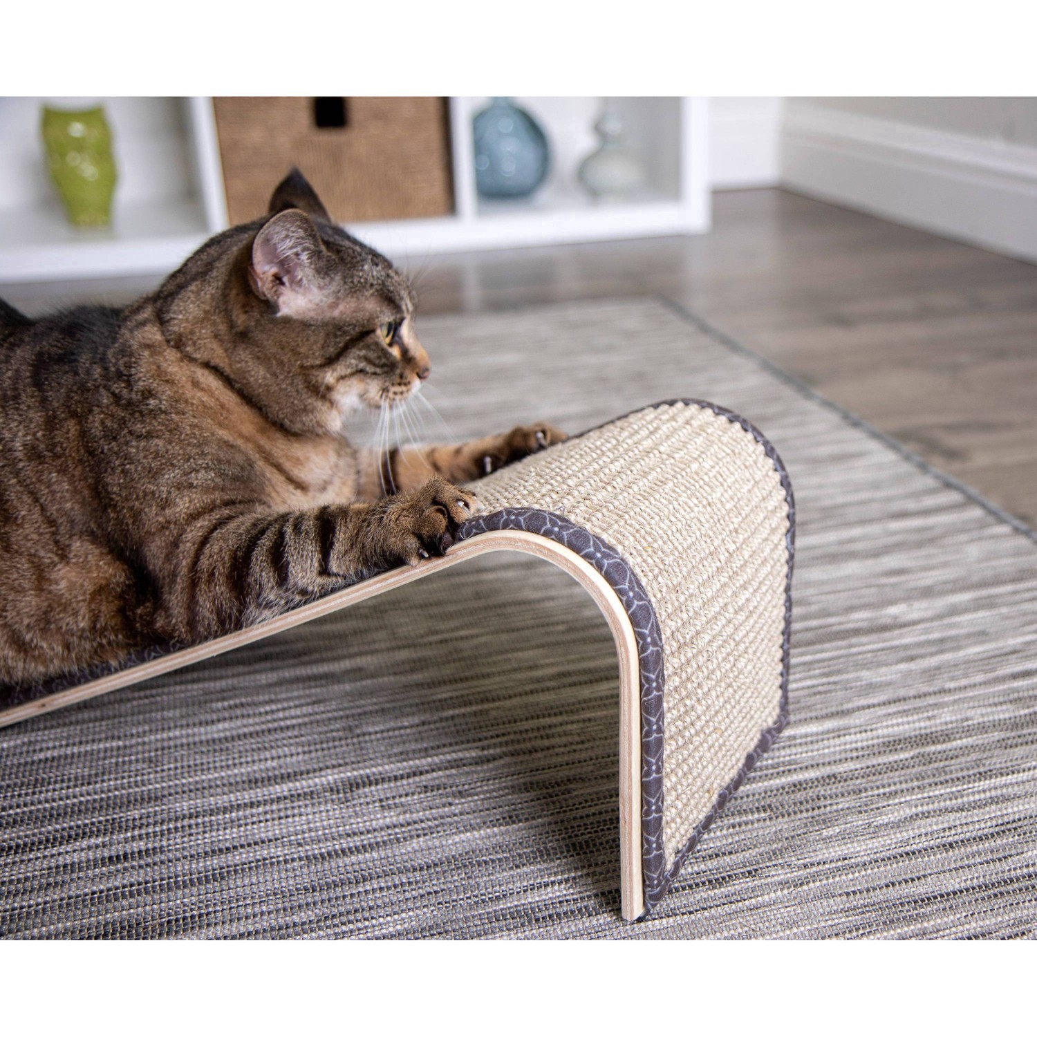 slide 26 of 53, SmartyKat Sisal Angle Cat Scratcher & Catnip, 1 ct