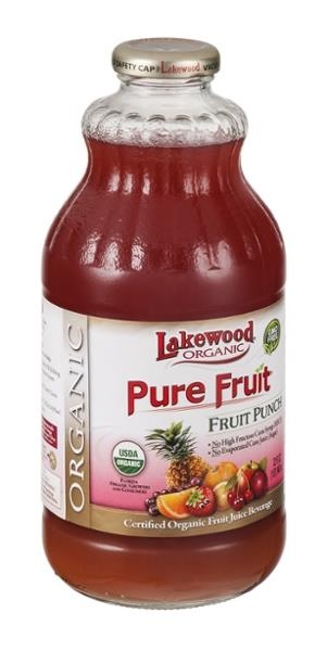 slide 1 of 4, Lakewood Organic Pure Fruit Juice Kokomo Fruit Punch, 32 fl oz