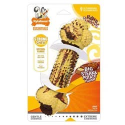 Nylabone Steak and Potatoes Flavored Rubber Dual Action Dog Chew Toy - L