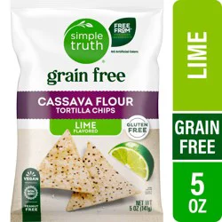 Simple Truth® Grain Free Cassava Flour Tortilla Chips - Lime