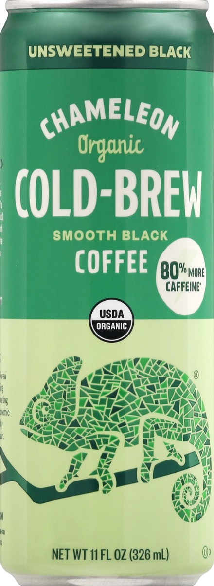 slide 9 of 11, Chameleon Cold-Brew Organic Unsweetened Black Smooth Black Coffee, 11 oz