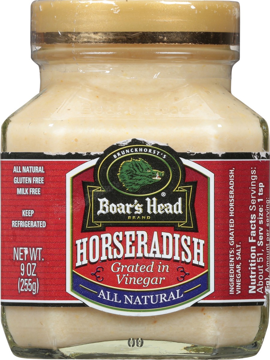 slide 2 of 9, Boar's Head Horseradish in Vinegar, 9 oz