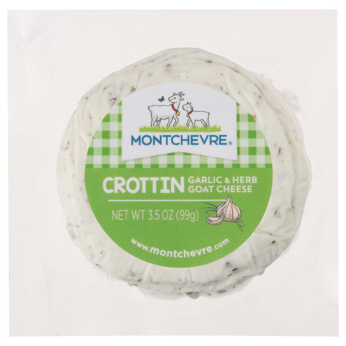 slide 1 of 11, Montchevre Crottin Garlic & Herb Goat Cheese 3.5 oz, 3.5 oz