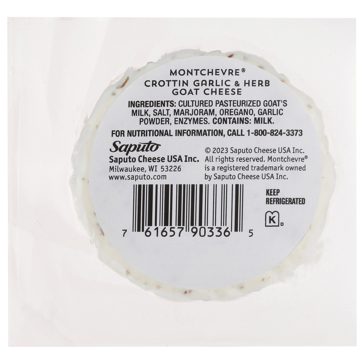 slide 4 of 11, Montchevre Crottin Garlic & Herb Goat Cheese 3.5 oz, 3.5 oz