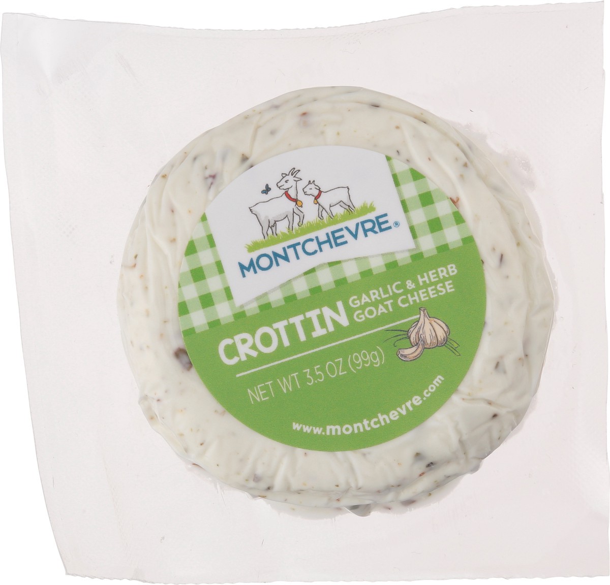 slide 7 of 11, Montchevre Crottin Garlic & Herb Goat Cheese 3.5 oz, 3.5 oz