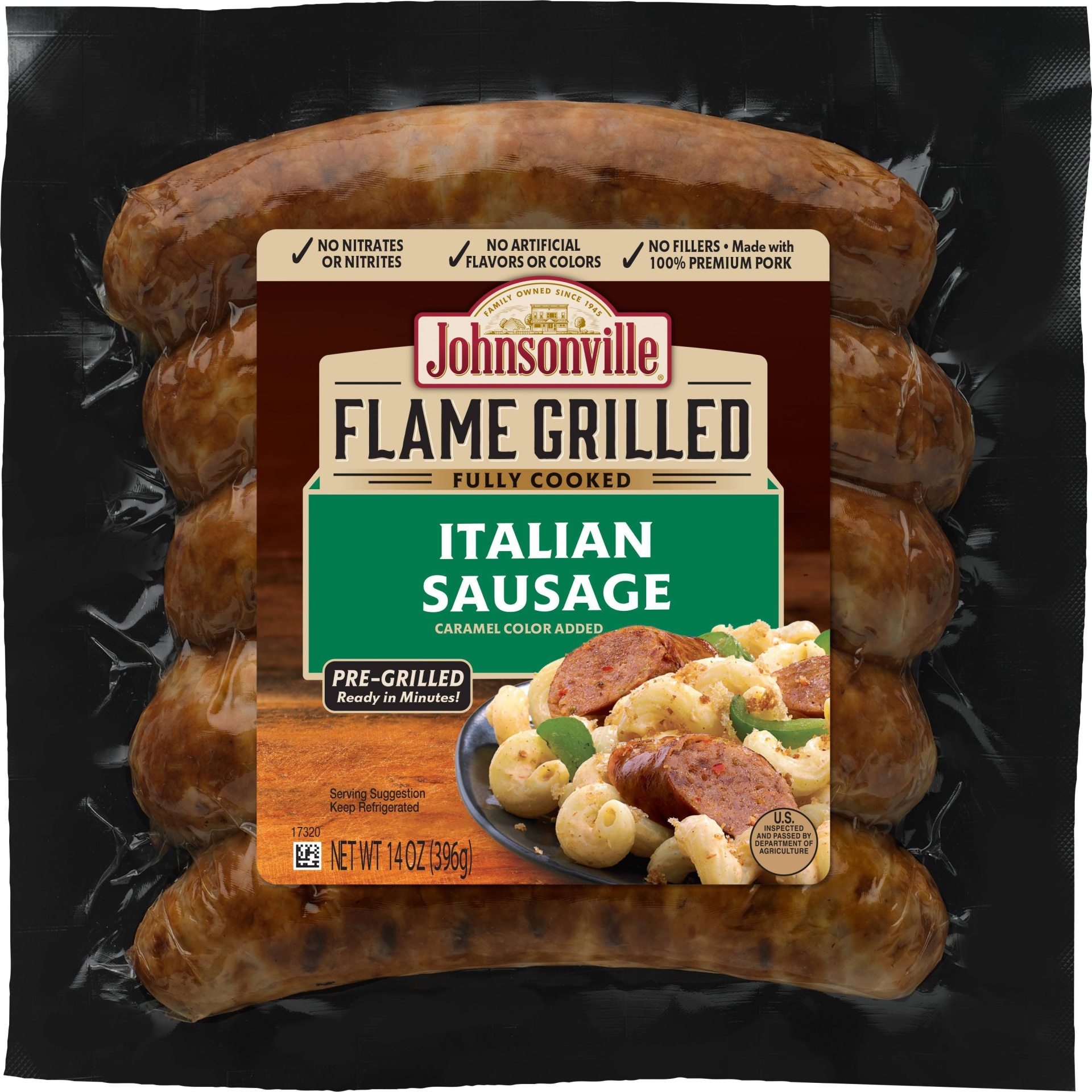 slide 1 of 5, Johnsonville Italian Ital Pork Sausg, 14 oz