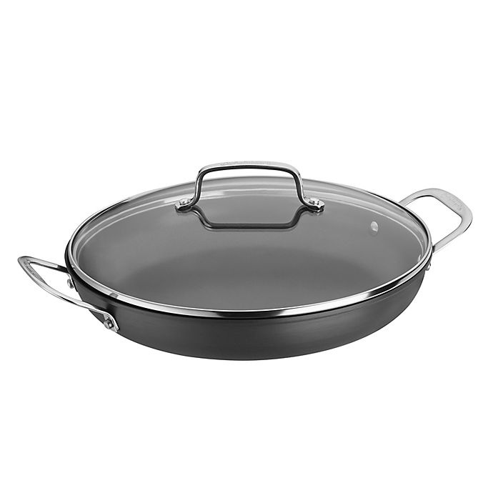 slide 1 of 3, Cuisinart Chef's Classic Pro Nonstick Hard-Anodized Covered Everyday Pan, 12 in