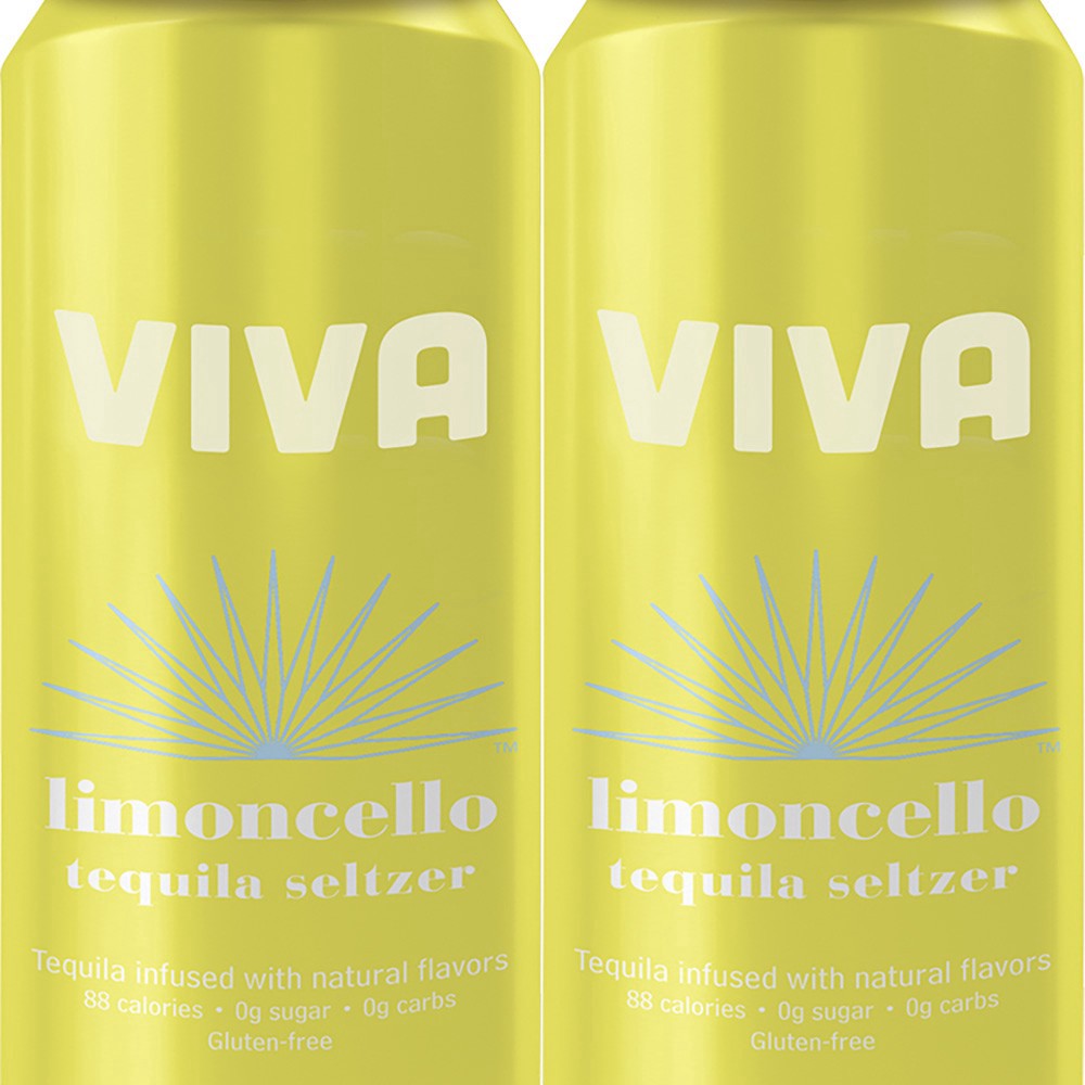 slide 1 of 1, Viva Tequila Seltzer Viva Limoncello Tequila Seltzer, 4 ct; 355 ml