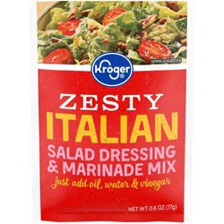Kroger Zesty Italian Salad Dressing & Marinade Mix - 0.6 oz