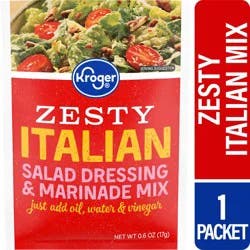 Kroger Zesty Italian Salad Dressing & Marinade Mix - 0.6 oz