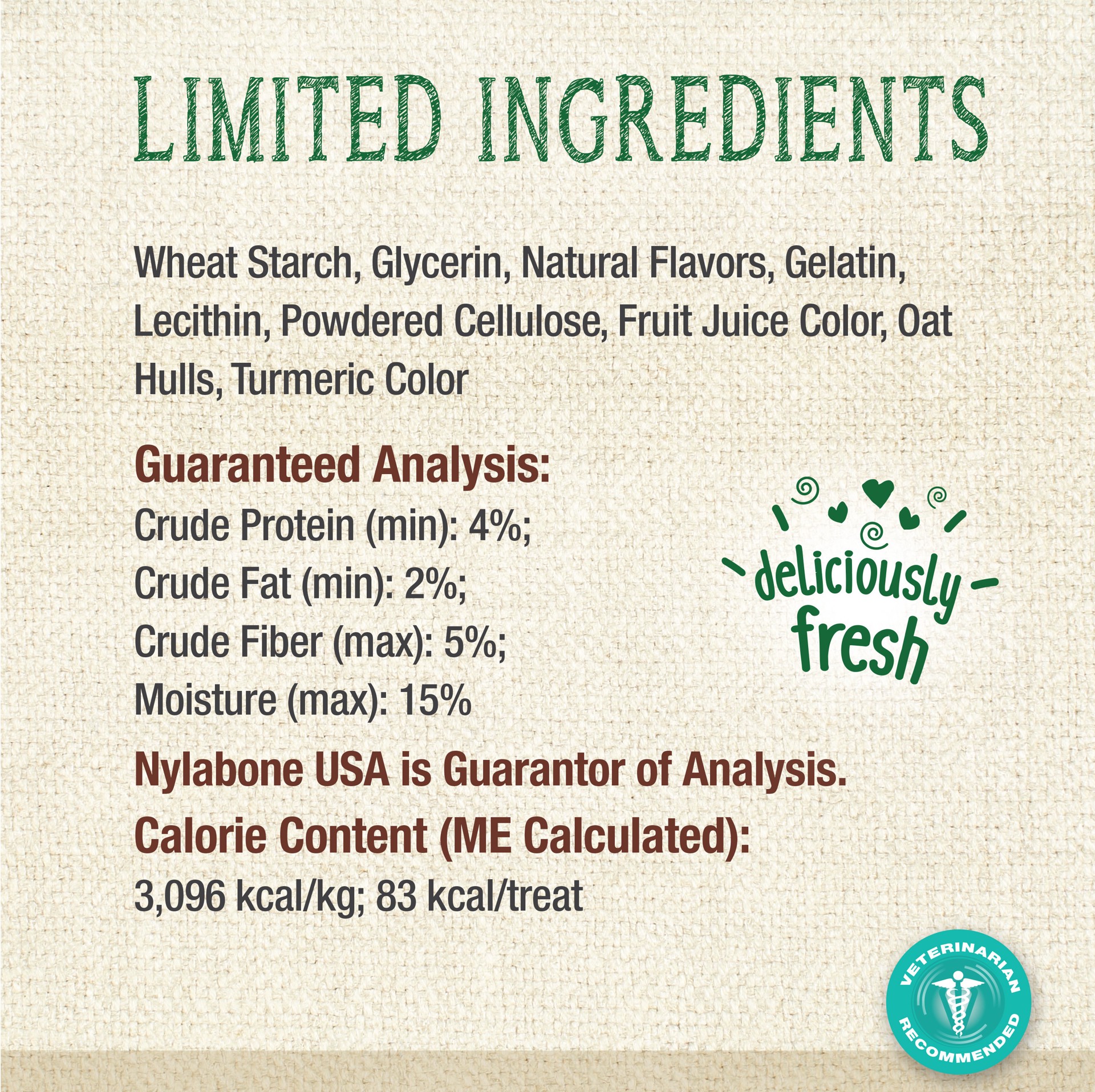 slide 5 of 10, Nylabone Nutri Dent Limited Ingredients Medium Fresh Breath Dental Chews, 2.3 lb