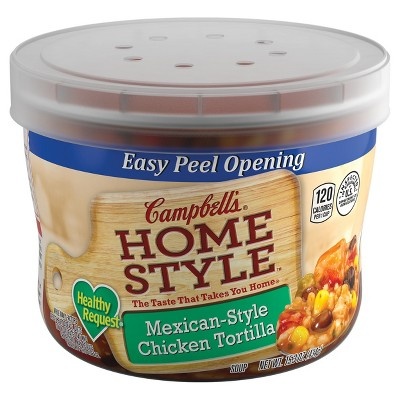 slide 1 of 4, Campbell's Homestyle Healthy Request Mexican-Style Chicken Tortilla Soup, 15.3 oz