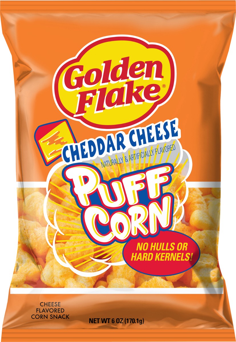 slide 6 of 7, Golden Flake Cheese Puff Corn, 6 oz