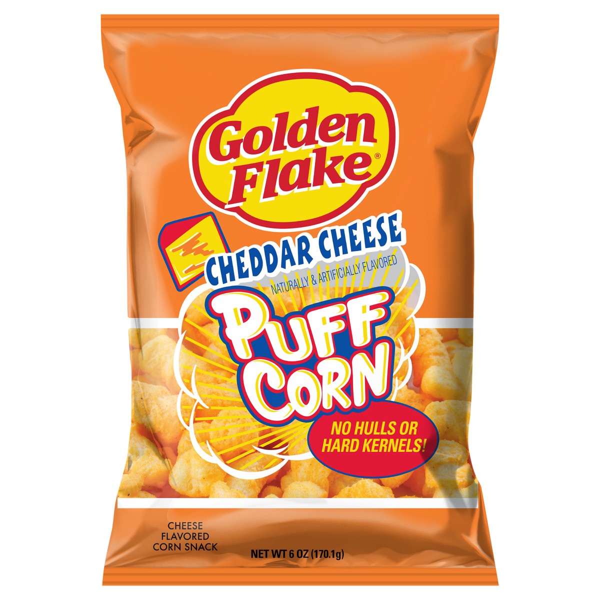 slide 1 of 7, Golden Flake Cheese Puff Corn, 6 oz