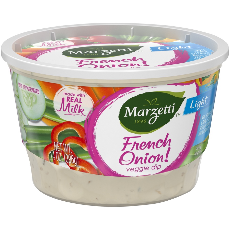 slide 2 of 8, Marzetti Light French Oniion Veggie Dip, 14 oz