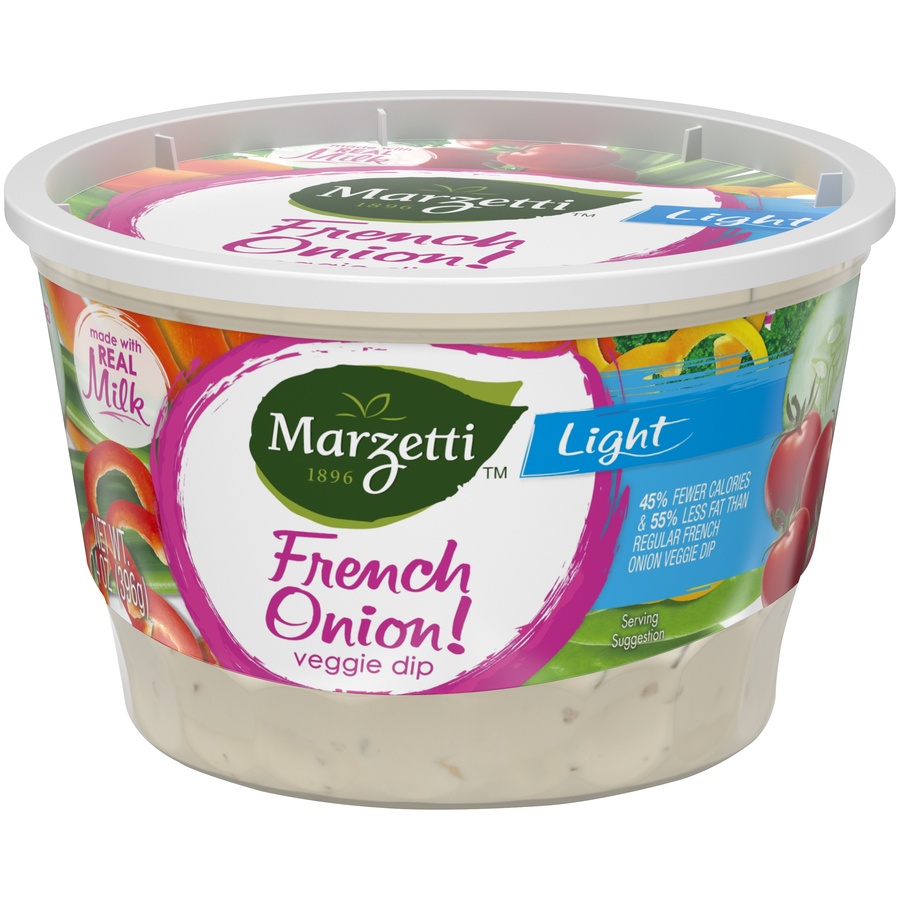 slide 3 of 8, Marzetti Light French Oniion Veggie Dip, 14 oz