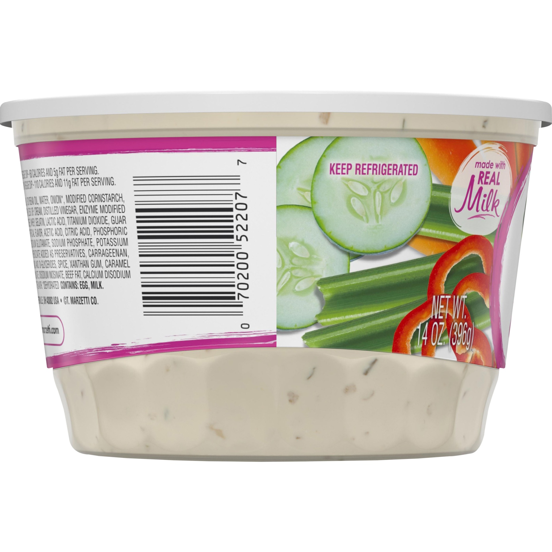 slide 4 of 8, Marzetti Light French Oniion Veggie Dip, 14 oz