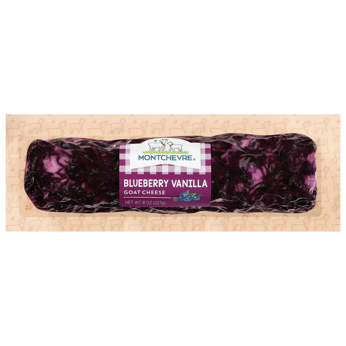 slide 1 of 2, Montchevre Blueberry Vanilla Goat Cheese 8 oz, 8 oz