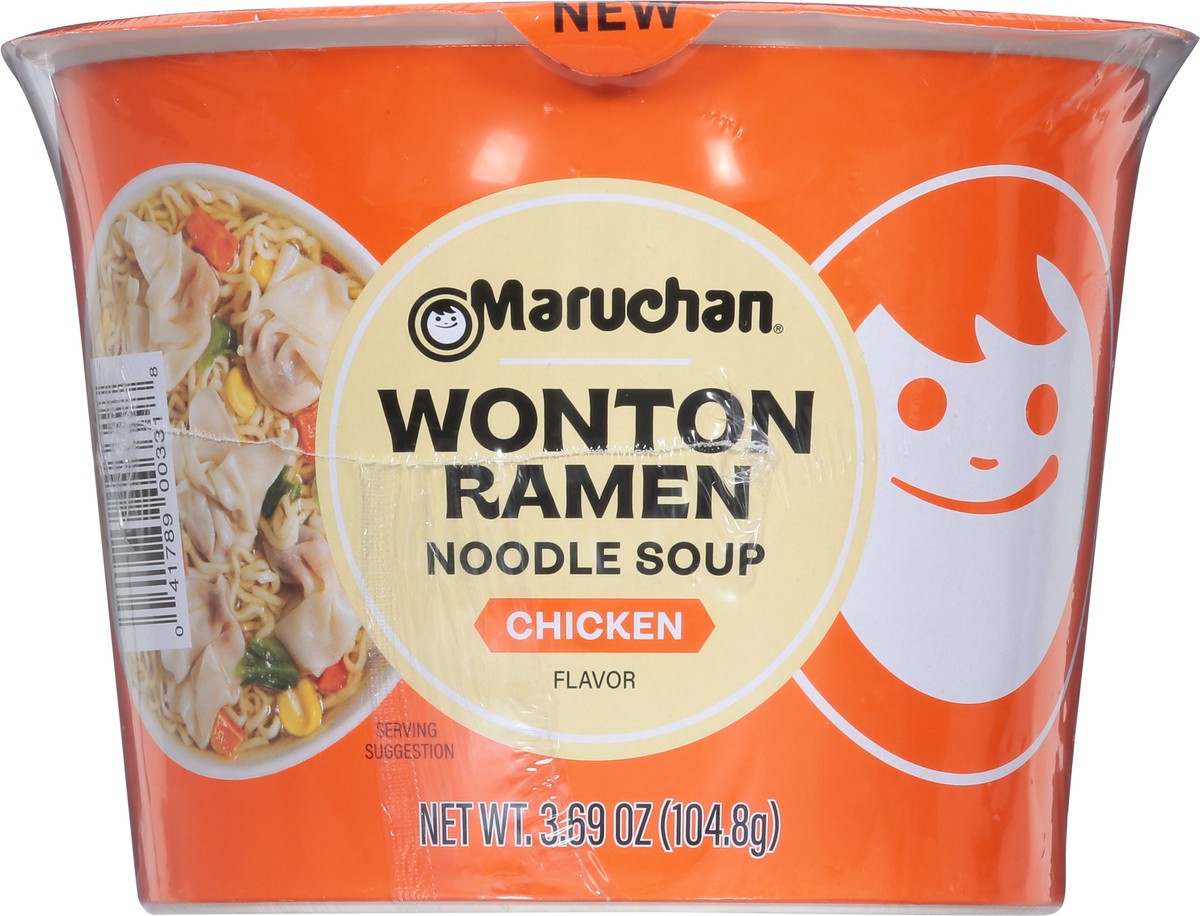 slide 8 of 14, Maruchan Wonton Ramen Chicken Flavor Noodle Soup - 3.69 oz, 3.69 oz