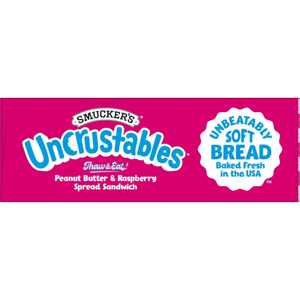 slide 2 of 5, Smucker's Uncrustables Peanut Butter And Raspberry 4 Count, 8 oz