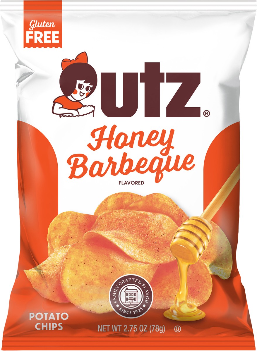slide 2 of 11, Utz Honey Barbeque Flavored Potato Chips 2.75 oz, 2.75 oz
