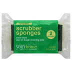 slide 1 of 1, Harris Teeter yourhome Scrubber Sponges, 2 ct