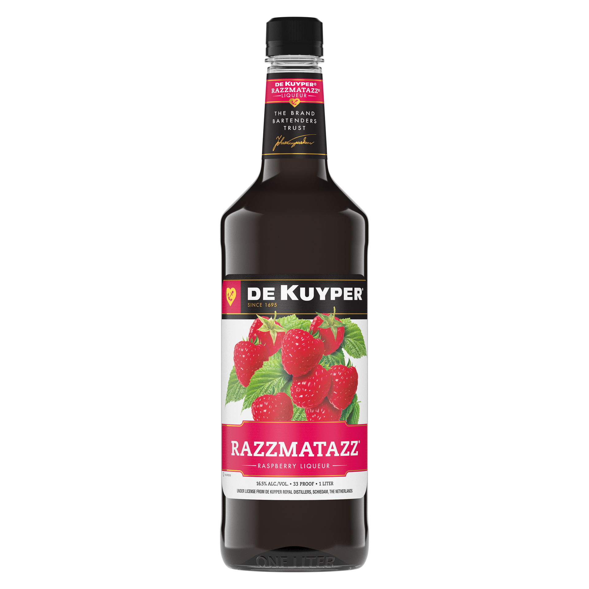 slide 1 of 1, DeKuyper Razzmatazz Raspberry Liqueur 1 L, 1 liter