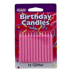 Culpitt White Glitter Candles